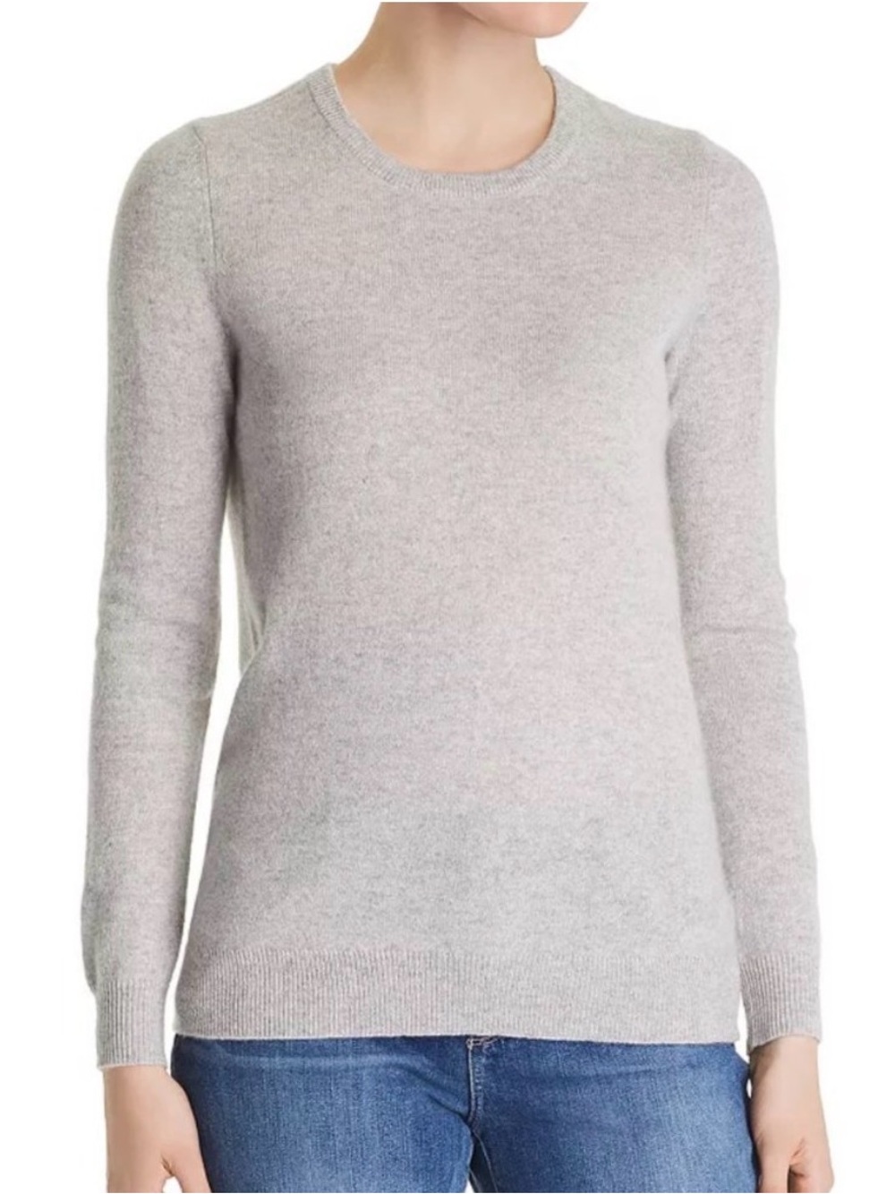 C by Bloomingdale's Cashmere
Crewneck Cashmere Sweater-2-ply 100% cashmere-gray
